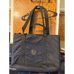 Mary Kay MK Black Nylon Tote Bag Travel Work Carryall Zip Top Shoulder Bag